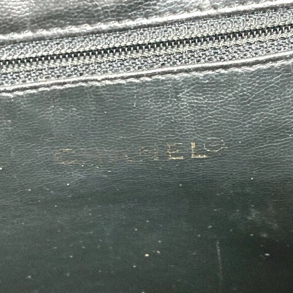 CHANEL Matelasse Quilted Vintage Drawstring Chain Backpack Lambskin Black - Picture 13 of 16